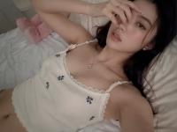 Dark haired Asian girl takes self shots of her beautiful body - Photo #7
