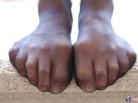 Close up foot fetish scene features brunette babe with tight ass Emily Grey - Photo #3