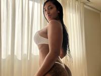 Black girl sports a huge afro while showing her tattooed butt in a thong - Photo #5