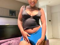 Ebony solo girl with a full head of curly hair models a lot of outfits - Photo #20