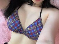 Hot Asian teen takes selfies while going topless in a bikini - Photo #15