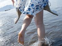 Young Japanese girl Saki Koto exposes her tits and ass at the beach - Photo #4