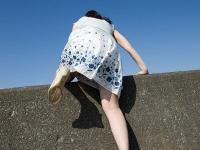 Young Japanese girl Saki Koto exposes her tits and ass at the beach - Photo #6