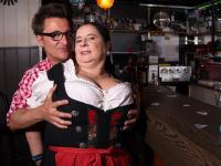 Obese German granny serves up a beer before sucking and fucking a customer - Photo #2