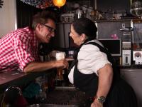 Obese German granny serves up a beer before sucking and fucking a customer - Photo #3