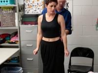 Naughty brunette MILF Olive Glass gets fucked by a security officer - Photo #7