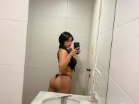 Brunette amateur with nice big tits takes naked selfies in lingerie - Photo #1