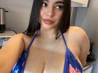 Brunette amateur with nice big tits takes naked selfies in lingerie - Photo #4