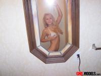 Blonde amateur Kylie takes self shots during safe for work action - Photo #4