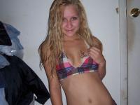 Blonde amateur Kylie takes self shots during safe for work action - Photo #9