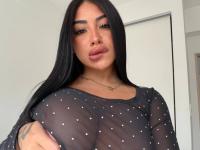 Dark haired beauty licks her lips while working a revealing bodystocking - Photo #14