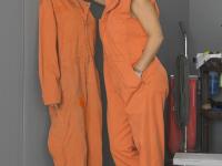 White girl Riley Reid is fondled by a jail guard before rough lesbian sex - Photo #6