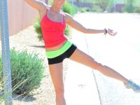 Sweet amateur teen Randi gets nude while jogging and poses at home - Photo #1