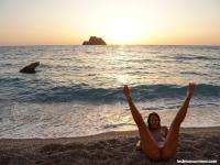 Hot lesbians take nude and non-nude photos during outdoor adventures - Photo #17
