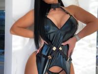 Hot brunette Nadine Kerastas flaunts her big booty in a lingerie compilation - Photo #13