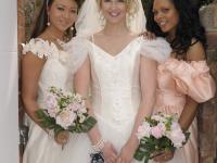 Naughty blonde bride fools around with her maids on her wedding day - Photo #1