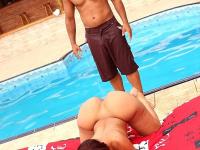 Sexy Latina hikes her big ass in the air for poolside doggystyle fuck - Photo #6
