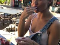 Teenage cutie Zoe Bloom stripping and shamelessly posing naked in public - Photo #4