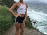 Teenage cutie Zoe Bloom stripping and shamelessly posing naked in public - Photo #6