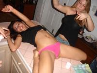 College girls get drunk as skunks before engaging in lesbian sex acts - Photo #16