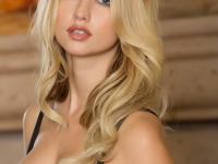 Blonde centerfold Lily Ivy shows her big tits and spreads her trimmed pussy - Photo #3