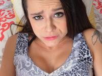 Horny brunette Kharlie Stone fingers and spreads her delicious pink pussy - Photo #4