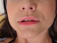 Horny brunette Kharlie Stone fingers and spreads her delicious pink pussy - Photo #18