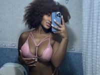 Ebony solo girl takes selfies in a variety of revealing lingerie outfits - Photo #8