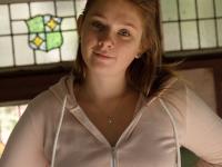 Chubby amateur Fawn Richfield teases nude with her small tits outdoors - Photo #5