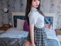 Asian schoolgirl removes her panties and shows her hairless puffy pussy - Photo #5