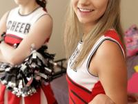 Slutty blonde cheerleader interrupts practice to fuck stepbrother for creampie - Photo #9