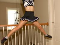 Cute solo girl Teen Kasia exposes herself in her cheer leading outfit - Photo #11
