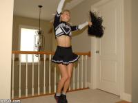 Cute solo girl Teen Kasia exposes herself in her cheer leading outfit - Photo #12