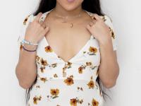 Exotic Asian teen Alona Bloom shows her chubby body and spreads her holes - Photo #1