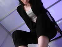 Japanese beauty Mitsuki getting her holes destroyed in a DP threesome - Photo #1