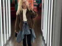Sexy blonde amateur Junie shows her natural tits and her big booty - Photo #13