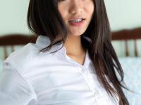 Skinny brunette Asian girl Kyu slowly loses her clothes and poses in heels - Photo #4