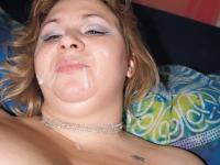 BBW amateur Kitty shows her monster curves before giving a POV blowjob - Photo #16