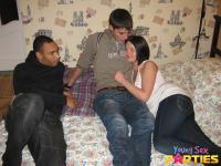 Kinky MILF Margareth & slutty teen Romana enjoying a DP in a sizzling foursome - Photo #1