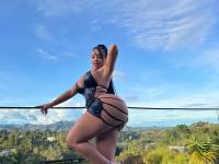 Sexy Latina crossdresser flaunts her long hair while changing her outfits - Photo #9