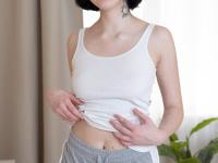 Dark haired teen Candy Cru displays her tits and gets rammed by her boyfriend - Photo #1