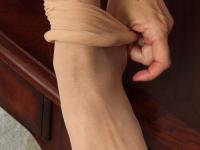 Hot granny Candis toying her cock-hungry wet pussy in solo office masturbation - Photo #9