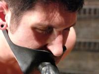 Asian chick Mika Tan tops a restrained male slave during BDSM action - Photo #1