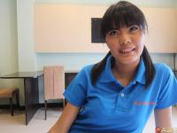 Asian first timer Nunxang bangs a sex tourist during bareback action on a bed - Photo #1