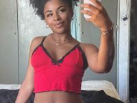 Pretty black girl Paola Axo sticks out her tongue while taking non-nude selfies - Photo #5