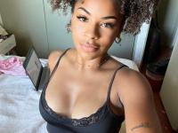 Pretty black girl Paola Axo sticks out her tongue while taking non-nude selfies - Photo #6