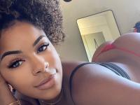 Pretty black girl Paola Axo sticks out her tongue while taking non-nude selfies - Photo #10
