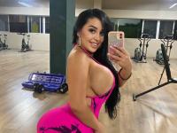 Hot Latina girl shows her huge tits and big ass in public and private locations - Photo #11