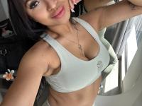 Hot Latina girl with long hair takes selfies in revealing clothing - Photo #9