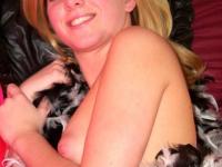 Sexy amateur shows her trimmed pussy and fondles her tits with puffy nipples - Photo #10